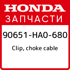 Clip choke cable Honda 90651 HA0 680