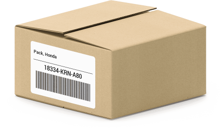 Pack, Honda 18334-KRN-A80 oem parts