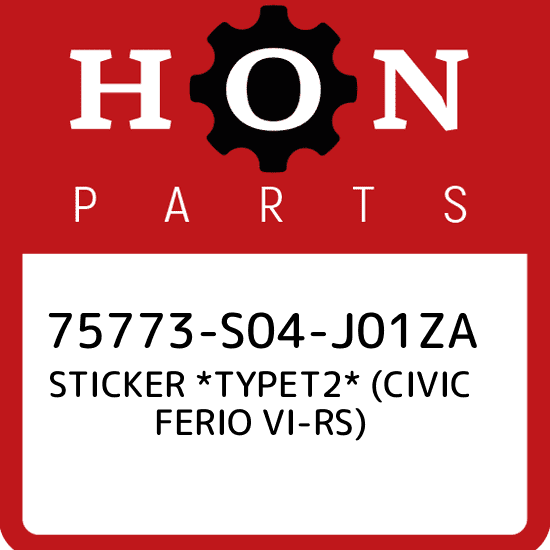 Honda part number: 75773-S04-J01ZA You are buying the individual MPN referenced in the listing.