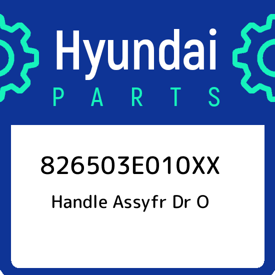 6503e010xx Hyundai Handle Assyfr Dr O 6503e010xx New Genuine Oem Part Ebay