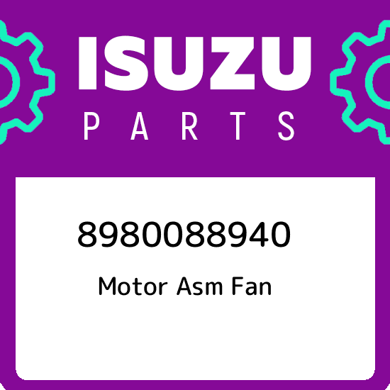 8980088940 Isuzu Motor asm fan 8980088940, New Genuine OEM Part