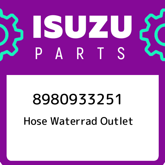 8980933251 Isuzu Hose waterrad outlet 8980933251, New Genuine OEM Part