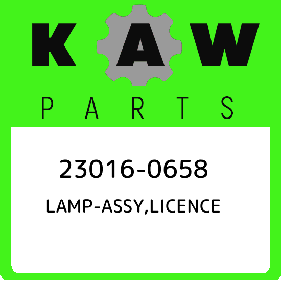 23016-0658 Kawasaki Lamp-assy,licence 230160658, New Genuine