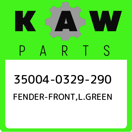 35004-0329-290 Kawasaki Fender-front,l.green 350040329290, New 