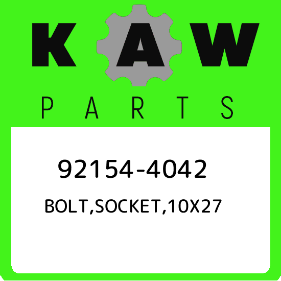 92154-4042 Kawasaki Bolt,socket,10x27 921544042, New Genuine OEM