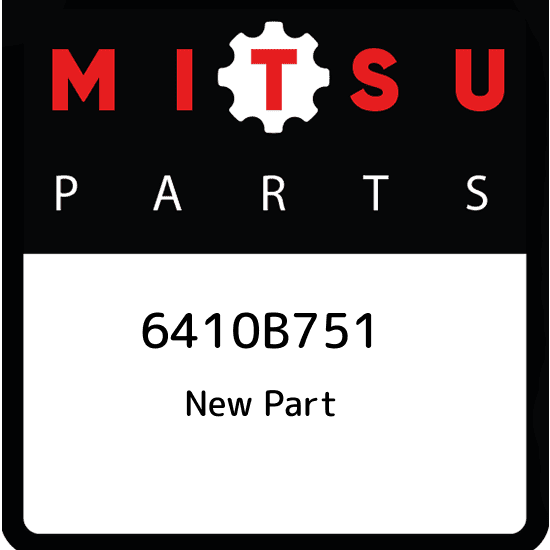 6410B751 Mitsubishi Bumper, rr corner, lh 6410B751, New Genuine OEM Part