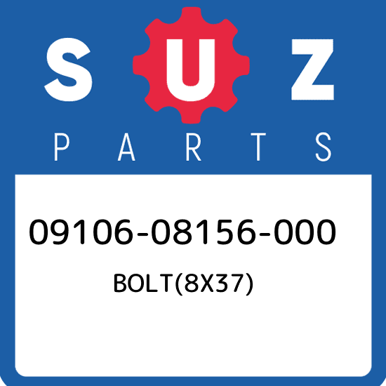 09106-08156-000 Suzuki Bolt(8x37) 0910608156000, New Genuine OEM 