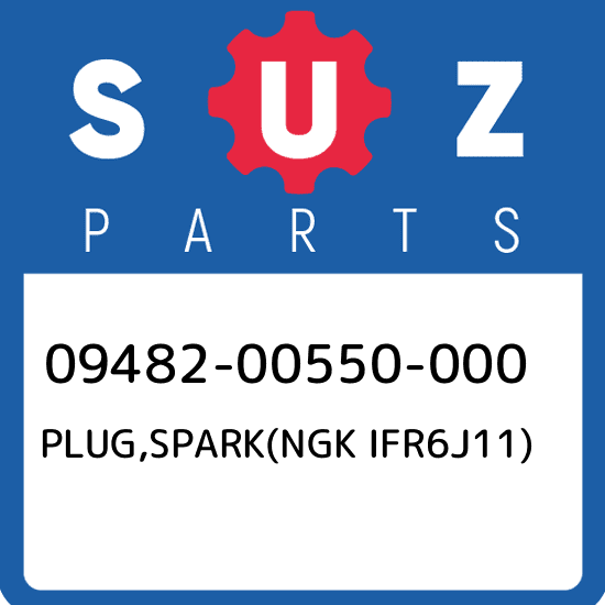09482-00550-000 Suzuki Plug,spark(ngk ifr6j11) 0948200550000, New Genuine OEM Pa