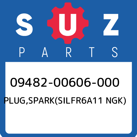 09482-00606-000 Suzuki Plug,spark(silfr6a11 ngk) 0948200606000, New Genuine OEM 