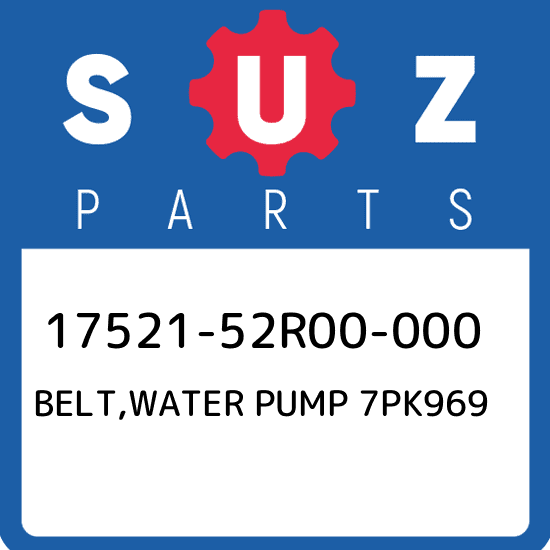 17521-52R00-000 Suzuki Belt,water pump 7pk969 1752152R00000