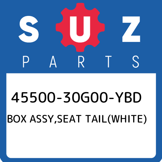 45500-30G00-YBD Suzuki Box assy,seat tail(white) 4550030G00YBD, New Genuine OEM 