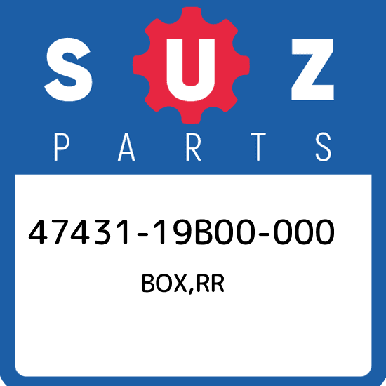 47431-19B00-000 Suzuki Box,rr 4743119B00000, New Genuine OEM Part