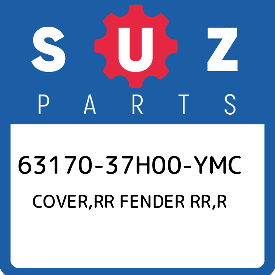 63170-37H00-YMC Suzuki Cover,rr fender rr,r 6317037H00YMC, New Genuine OEM Part