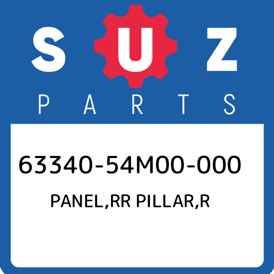 63340-54M00-000 Suzuki Panel,rr pillar,r 6334054M00000, New Genuine OEM Part