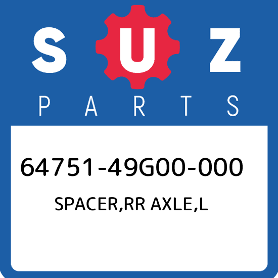 64751-49G00-000 Suzuki Spacer,rr axle,l 6475149G00000, New Genuine OEM Part