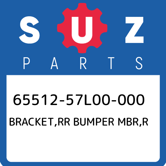 65512-57L00-000 Suzuki Bracket,rr bumper mbr,r 6551257L00000, New Genuine OEM Pa