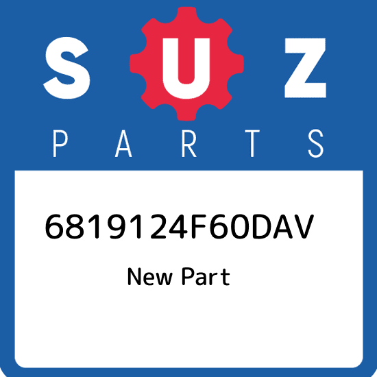 68191-24F60-DAV Suzuki Emblem,under,l 6819124F60DAV, New Genuine