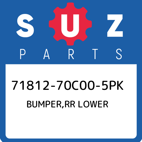 71812-70C00-5PK Suzuki Bumper,rr lower 7181270C005PK, New Genuine OEM Part