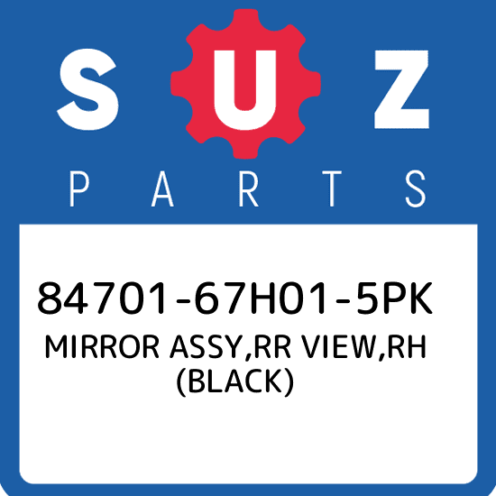 84701-67H01-5PK Suzuki Mirror assy,rr view,r 8470167H015PK, New Genuine OEM Part