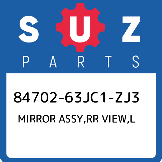 84702-63JC1-ZJ3 Suzuki Mirror assy,rr view,l 8470263JC1ZJ3