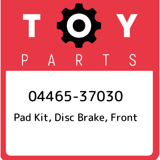 04465-37030 Toyota Pad kit, disc brake, front 0446537030, New Genuine OEM Part