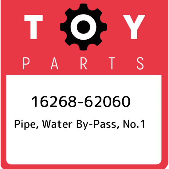 16268-62060 Toyota Pipe, water by-pass, no.1 1626862060, New Genuine OEM Part