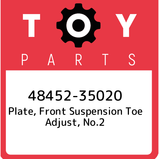 48452-35020 Toyota Plate, front suspension toe adjust, no.2