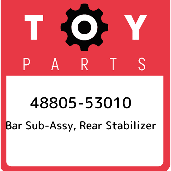 48805-53010 Toyota Bar sub-assy, rear stabilizer 4880553010, New Genuine OEM Par