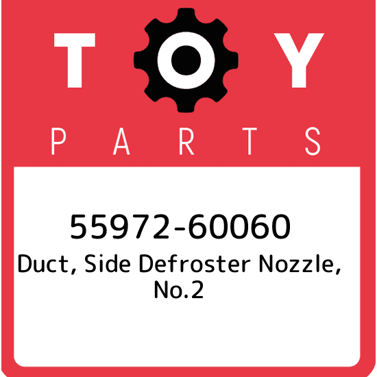 55972-60060 Toyota Duct, side defroster nozzle, no.2 5597260060, New Genuine OEM