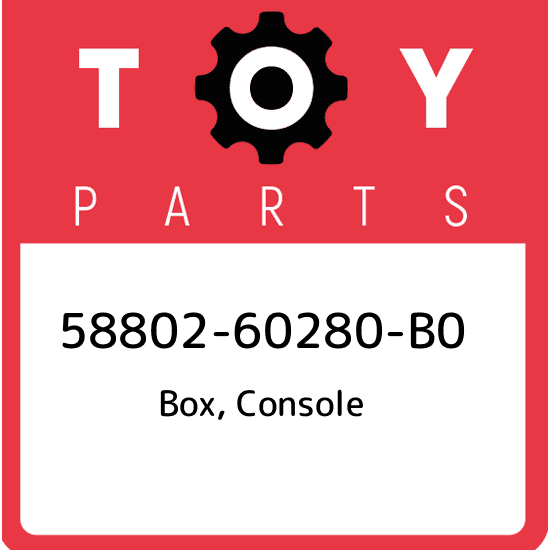 58802-60280-B0 Toyota Box, console 5880260280B0, New Genuine