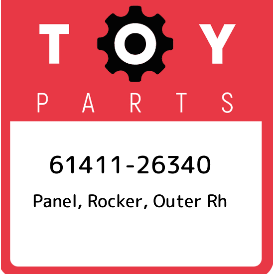 61411-26340 Toyota Panel, rocker, outer rh 6141126340, New Genuine OEM Part