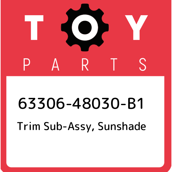 63306-48030-B1 Toyota Trim sub-assy, sunshade 6330648030B1, New Genuine OEM Part