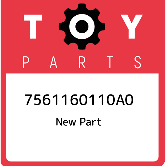 75611-60110-A0 Toyota Moulding, front fender, outside front rh 7561160110A0, New