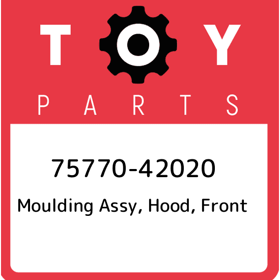 75770-42020 Toyota Moulding assy, hood, front 7577042020, New Genuine OEM Part