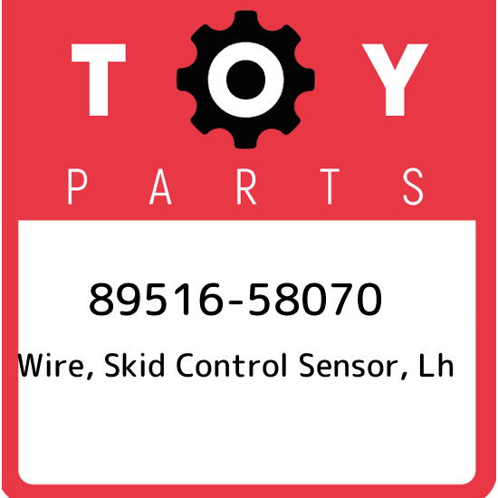 89516-58070 Toyota Wire, skid control sensor, lh 8951658070