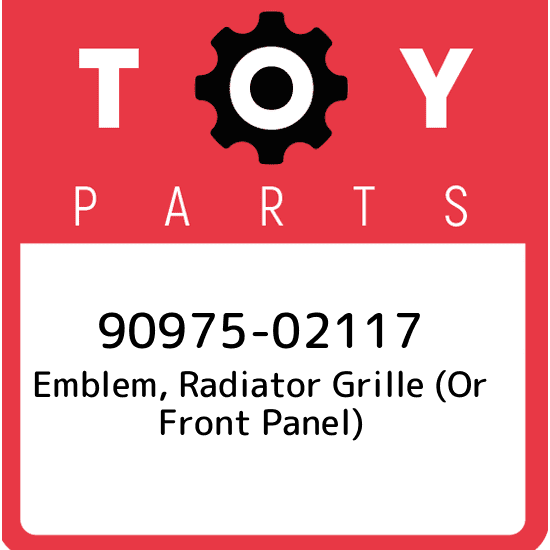 90975-02117 Toyota Emblem, radiator grille (or front panel) 9097502117, New Genu