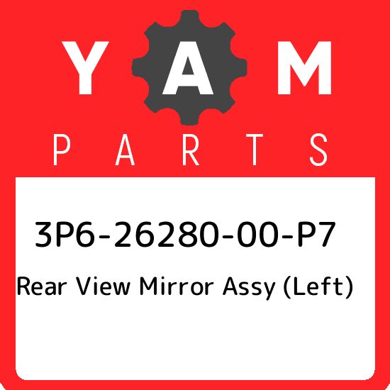Yamaha 3P62628000P5 Left Rear View Mirror Assembly 