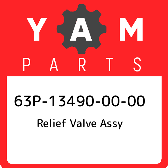 63P-13490-00-00 Yamaha Relief valve assy 63P134900000, New Genuine OEM Part