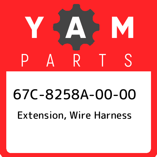 67C-8258A-00-00 Yamaha Extension, wire harness 67C8258A0000, New Genuine OEM Par