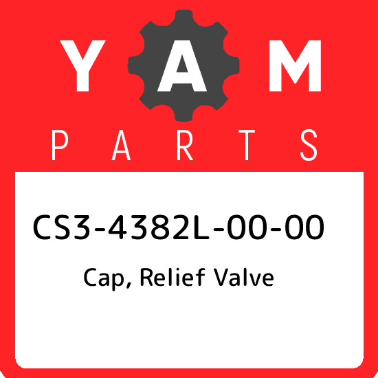 CS3-4382L-00-00 Yamaha Cap, relief valve CS34382L0000, New Genuine OEM Part