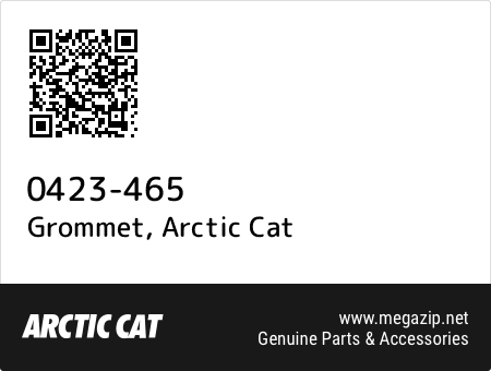 Grommet, Arctic Cat 0423-465 oem parts Grommet, Arctic Cat 0423-465 oem parts