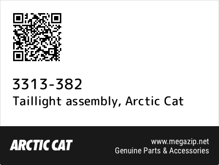 Taillight assembly, Arctic Cat 3313-382 oem parts Taillight assembly, Arctic Cat 3313-382 oem parts