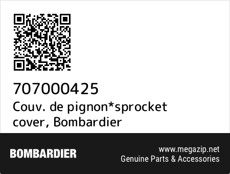 Couv. de pignon*sprocket cover, Bombardier 707000425 oem parts Couv. de pignon*sprocket cover, Bombardier 707000425 oem parts