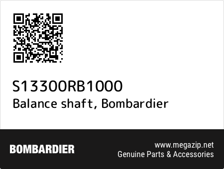 Balance shaft, Bombardier S13300RB1000 oem parts Balance shaft, Bombardier S13300RB1000 oem parts