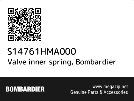 Valve inner spring, Bombardier S14761HMA000 oem parts Valve inner spring, Bombardier S14761HMA000 oem parts