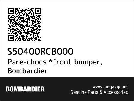 Pare-chocs *front bumper, Bombardier S50400RCB000 oem parts Pare-chocs *front bumper, Bombardier S50400RCB000 oem parts