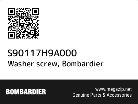 Washer screw, Bombardier S90117H9A000 oem parts Washer screw, Bombardier S90117H9A000 oem parts