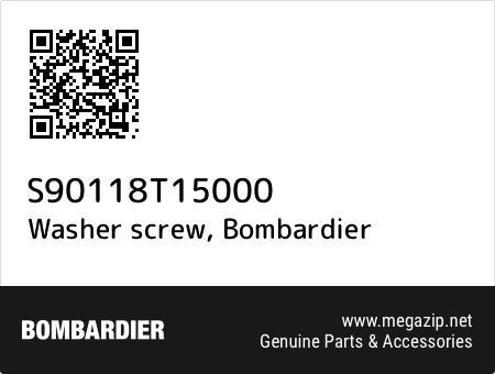 Washer screw, Bombardier S90118T15000 oem parts Washer screw, Bombardier S90118T15000 oem parts