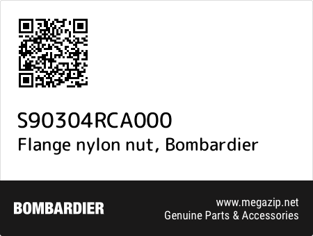 Flange nylon nut, Bombardier S90304RCA000 oem parts Flange nylon nut, Bombardier S90304RCA000 oem parts
