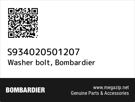 Washer bolt, Bombardier S934020501207 oem parts Washer bolt, Bombardier S934020501207 oem parts